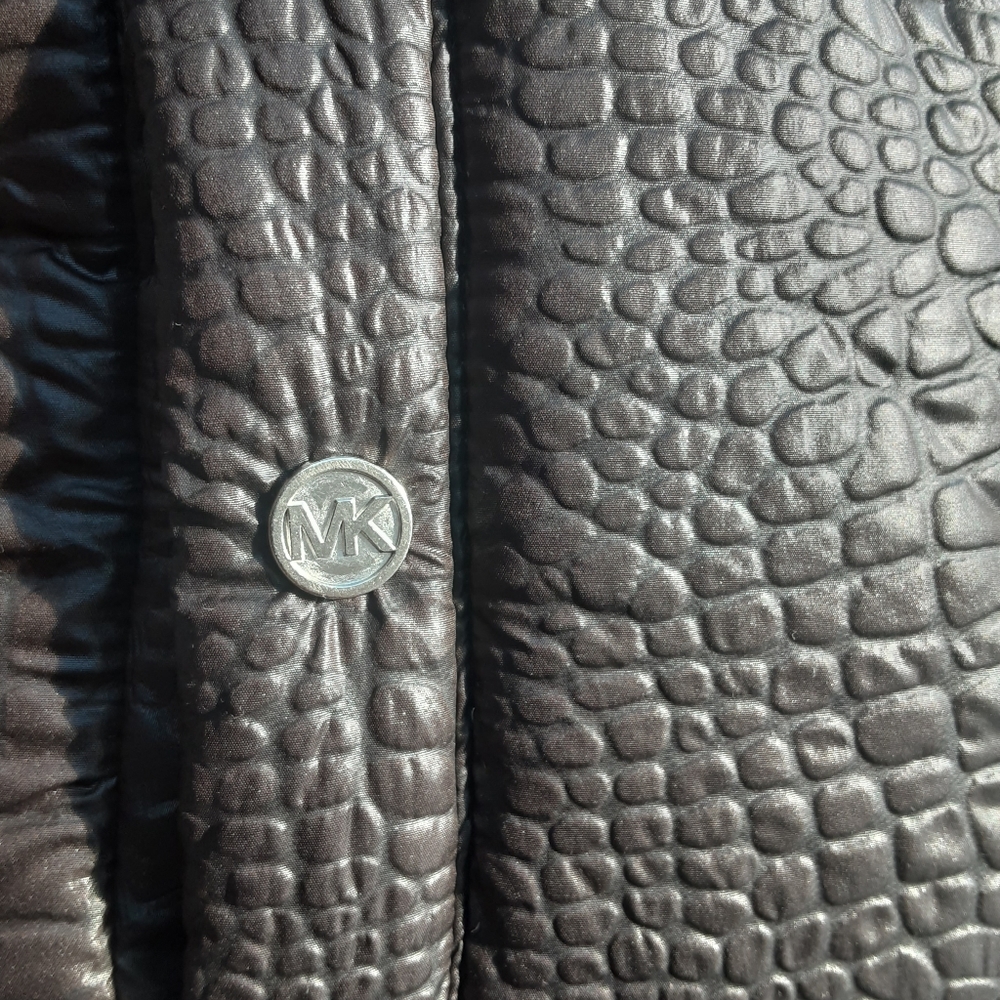 Michael Kors Snakeskin Black Puffer Vest - Picture 8 of 8